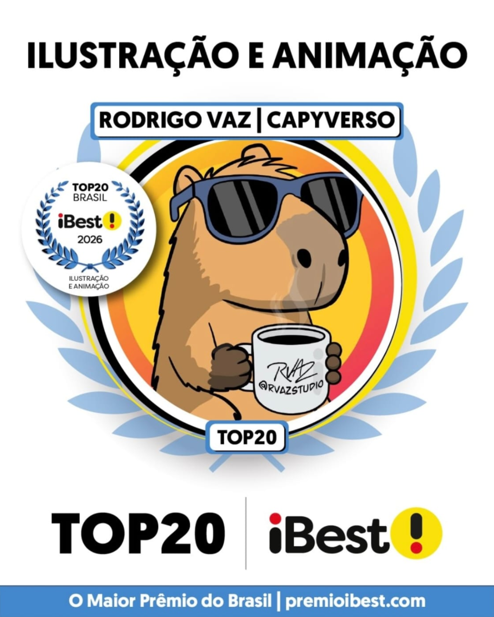 Rodrigo Vaz e Capyverso, Top 20 iBest 2026 em Ilustração e Animação
